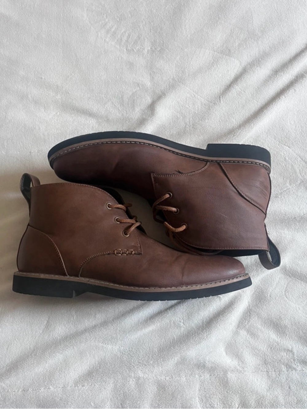 Men's Brown Leather Chukka Boots
